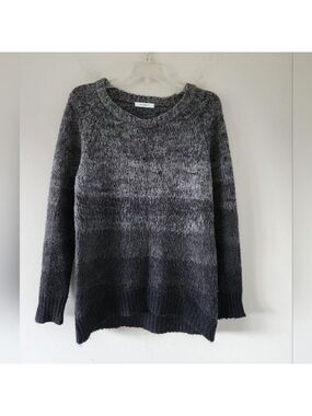 MOUSSY | Crewneck Sweater Ombre Gray Sz L